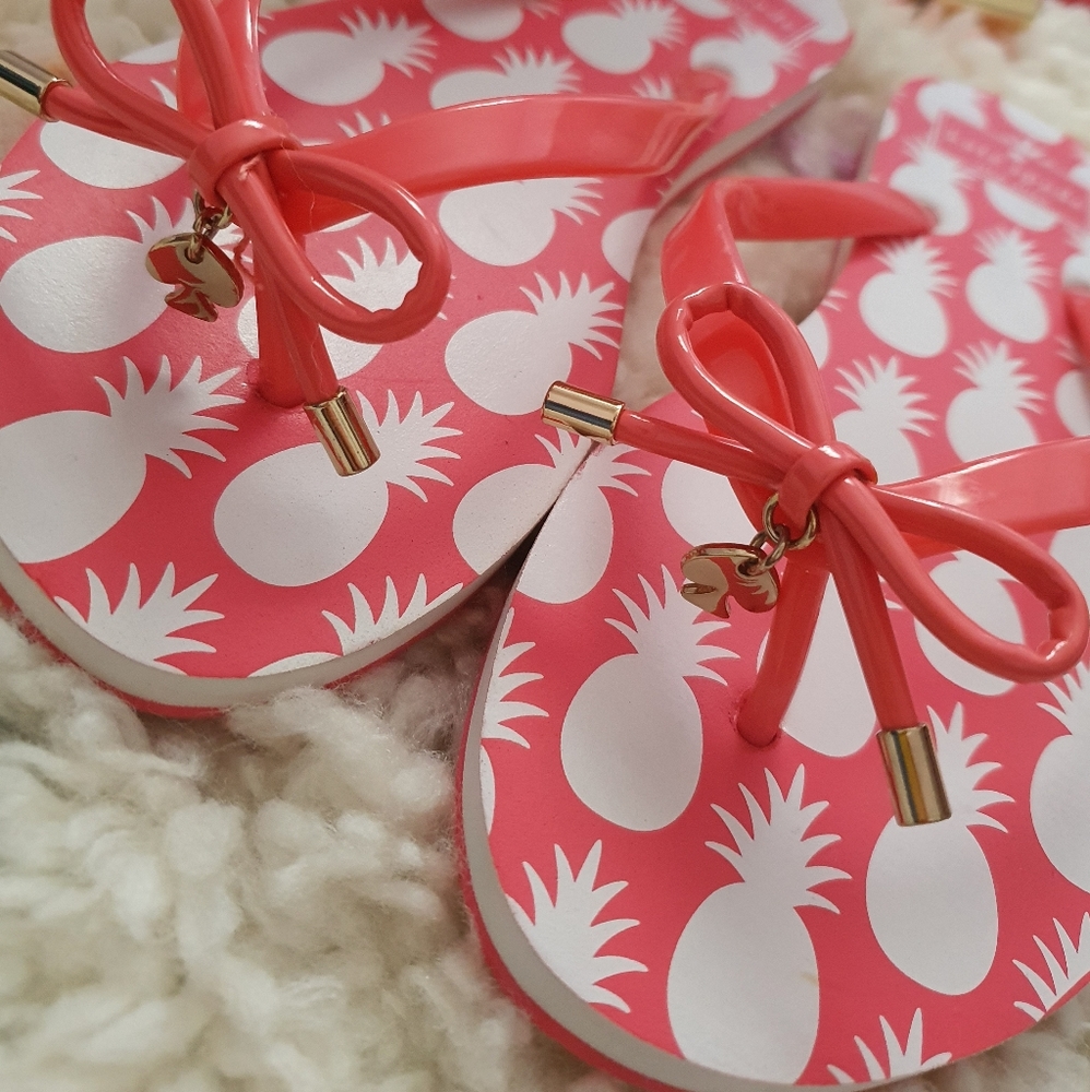 Kate Spade Pineapple Flip Flops